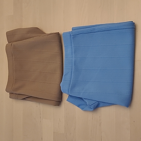 Vtg 1970s Fairfield Lady Blue and Sand Colored Highwaist Shorts(2) ILGWU Stamped - Picture 15 of 15